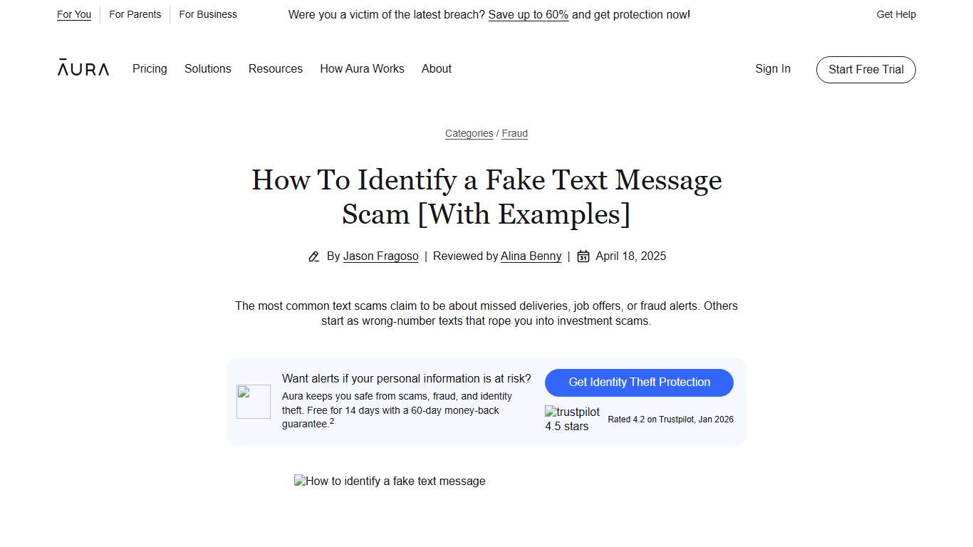 How To Identify a Fake Text Message Scam [With Examples]