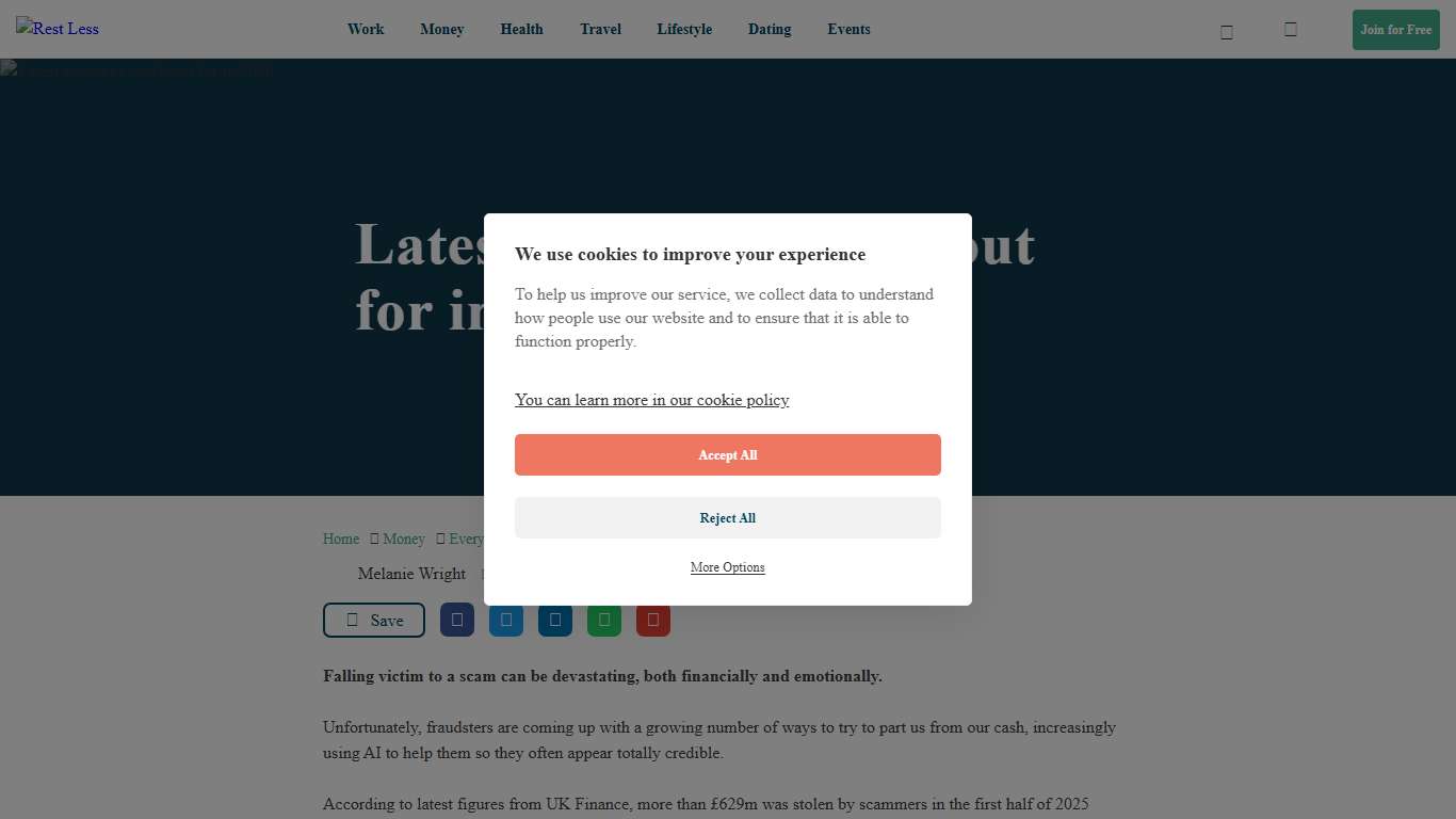 Latest scams to watch out for in 2026 - Rest Less